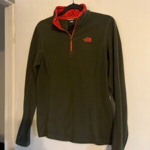 The North Face Women's Size M Glacier 1/4 Zip Up Fleece Jacket